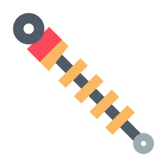 shock absorber flat icon
