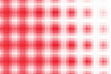 Polka dot pop art halftone pattern. Orange dots on white background
