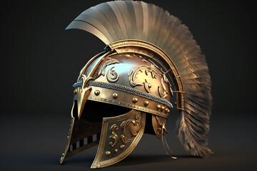 Roman helmet gold ancient