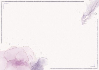 backdrop with water colored flower illustrations
