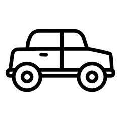 travel car outline icon