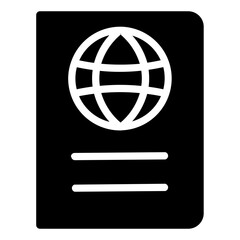 passport solid icon