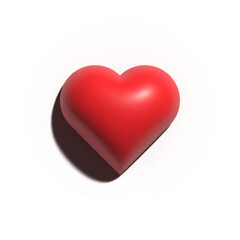 Obraz premium 3D heart with shadow