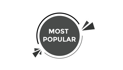 Most popular button web banner templates. Vector Illustration
