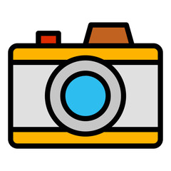 camera color line icon