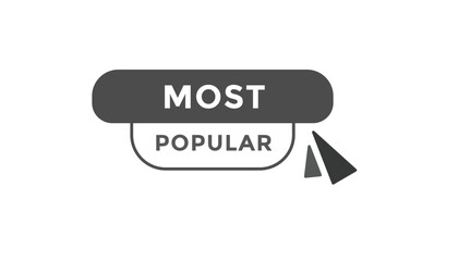 Most popular button web banner templates. Vector Illustration
