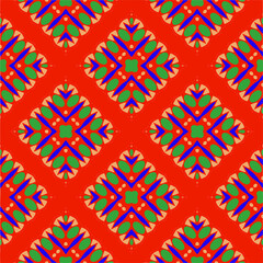 Vector geometric ornament in ethnic style. Seamless pattern with  abstract shapes, repeat tiles. Vintage retro texture.Repeating pattern for decor, fabric,textile and fabric.