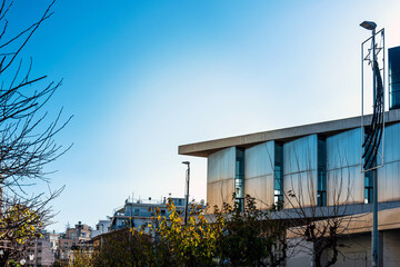 Street view of city center Athens, Greece