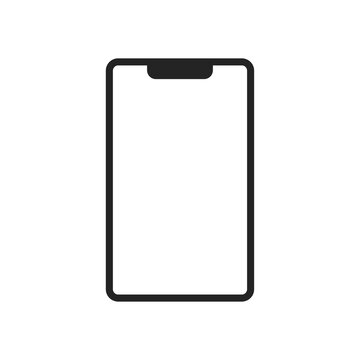recommend clip art: simple line smartphone icon vector