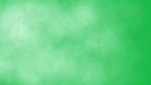 Smoke on green screen background motion graphic effect.