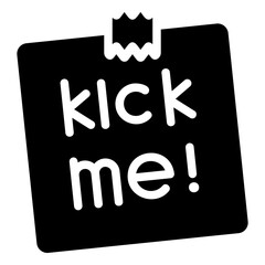 kickme glyph icon