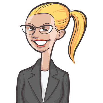 user profile person portrait of young smiling business woman - PNG image with transparent background