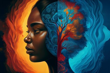 Moments of stillness and Healing Reflections, Generative AI