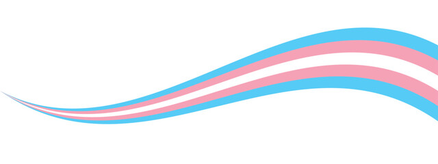 Blue, pink and white colored background as the colors of the transgender flag. Pride month concept. Flat vector illustration.	