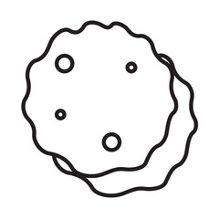 CHIP COOKIES design vector icon