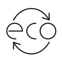 ECO design vector icon