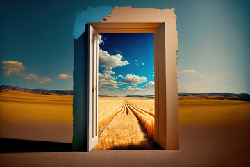 door on the nature.Generative Ai