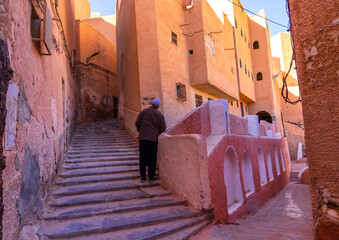 Algerian man in Ksar El Atteuf, North Africa, Ghardaia, Algeria