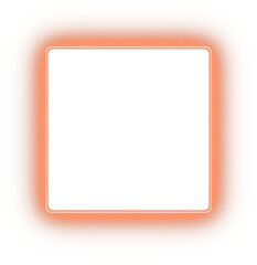 orange glowing square frame