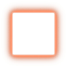 orange glowing square frame