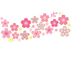 桜　さくら　背景　イラスト