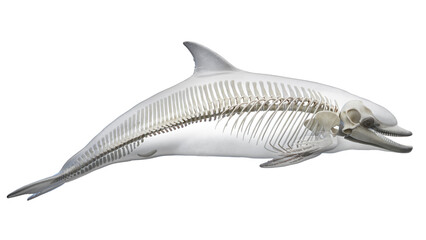 3D rendered illustration of a dolphin's skeletal system © Sebastian Kaulitzki