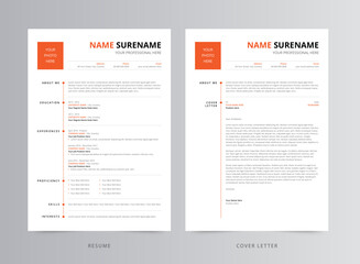 Resume Template, Professional Modern Resume Template, CV Template