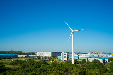 The Landscape and Wind Power Plant of Incheon and Seo-gu, Korea