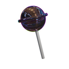 3d render of a lollipop