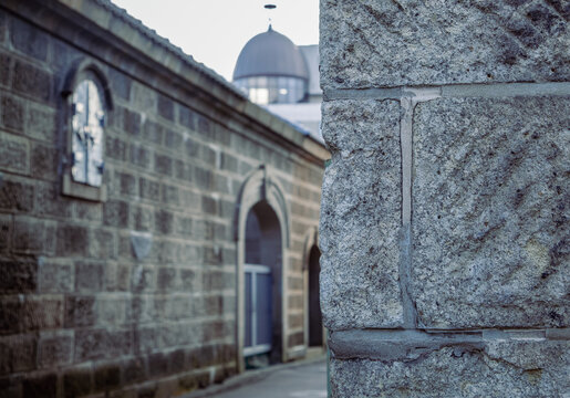 stone corner of old town - Otaru Hokkaido Japan