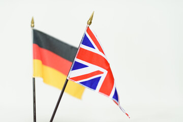 A national flag with a symbol of the country