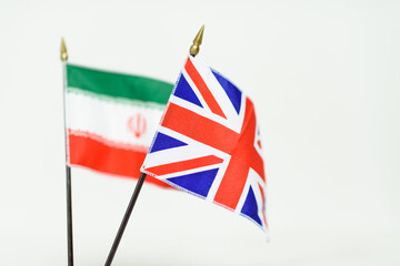 A national flag with a symbol of the country