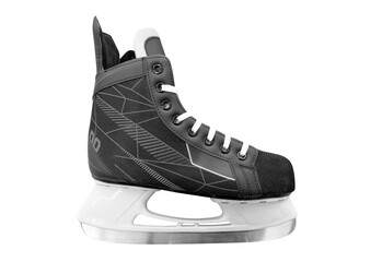 Ice skates Isolated on white background. Winter sports  outdoor activity concept. White figure...