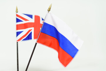 A national flag with a symbol of the country