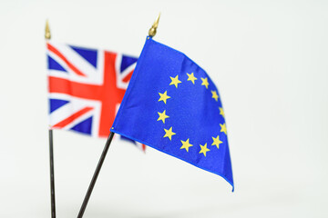 A national flag with a symbol of the country