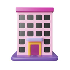 Office Building 3D Illustration Icon