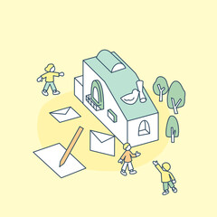 手紙やメールによる交流