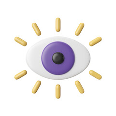Vision 3D Illustration Icon