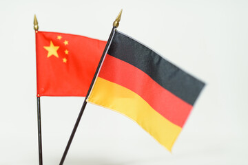 A national flag with a symbol of the country