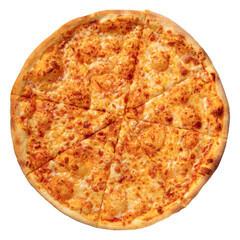 Crispy and fresh margherita pizza
