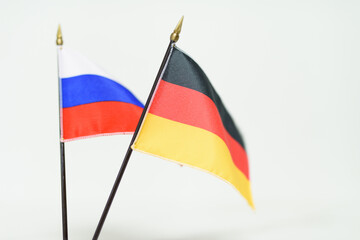 A national flag with a symbol of the country