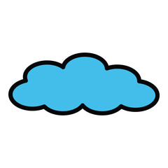 Cloud icon clip art illustration isolated