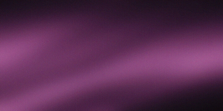 Grainy abstract dark background with pink and purple blur gradient light beams, wide wallpaper for web design and ad banners