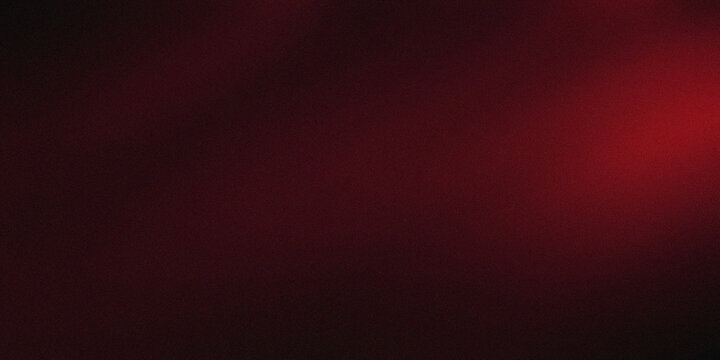 Grainy abstract dark background with red gradient blur light beams, wide wallpaper for web design and ad banners