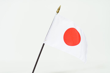 A national flag with a symbol of the country