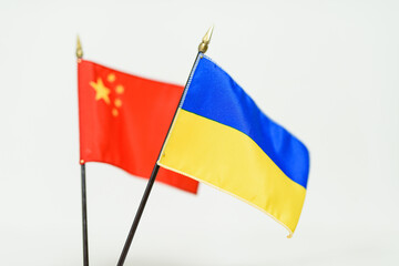 A national flag with a symbol of the country
