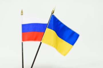 A national flag with a symbol of the country
