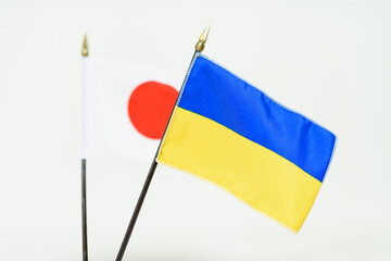 A national flag with a symbol of the country