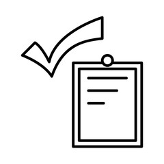 Checklist paper design vector icon