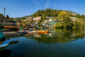 Naukuchiatal lake located in Bhimlal, Uttarakhand 